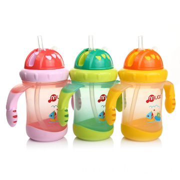 Baby training cups with suction tube manufacturer